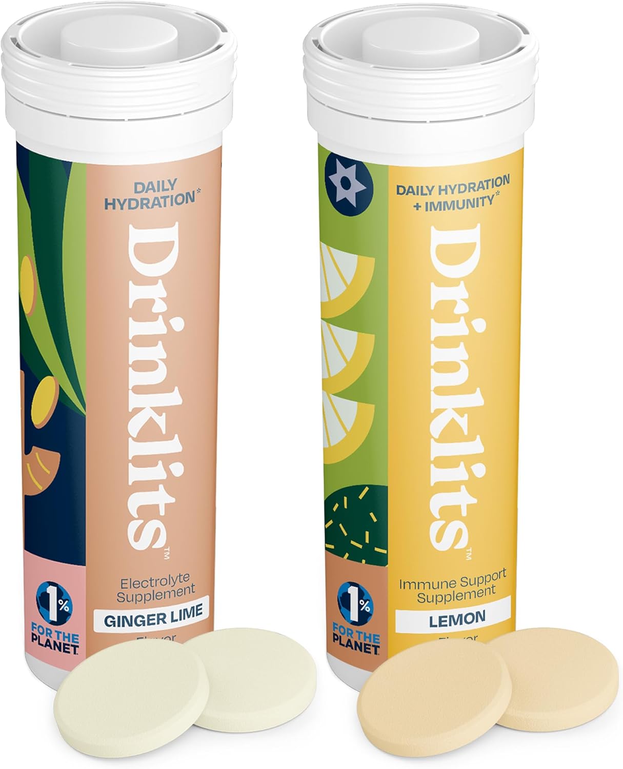 Ginger-Lime Daily Hydration & Lemon Daily Immune Support (2) Tube Combo Pack - Concordia Style Boutique