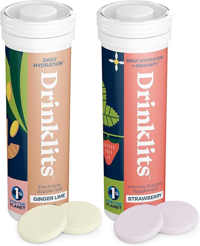 Ginger-Lime Daily Hydration & Strawberry Daily Immune Support (2) Tube - Concordia Style Boutique