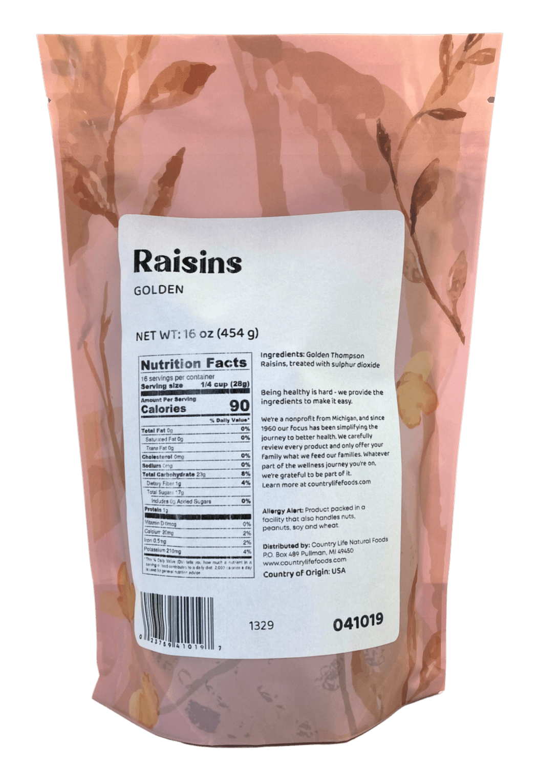 Raisins, Golden, Sulphured