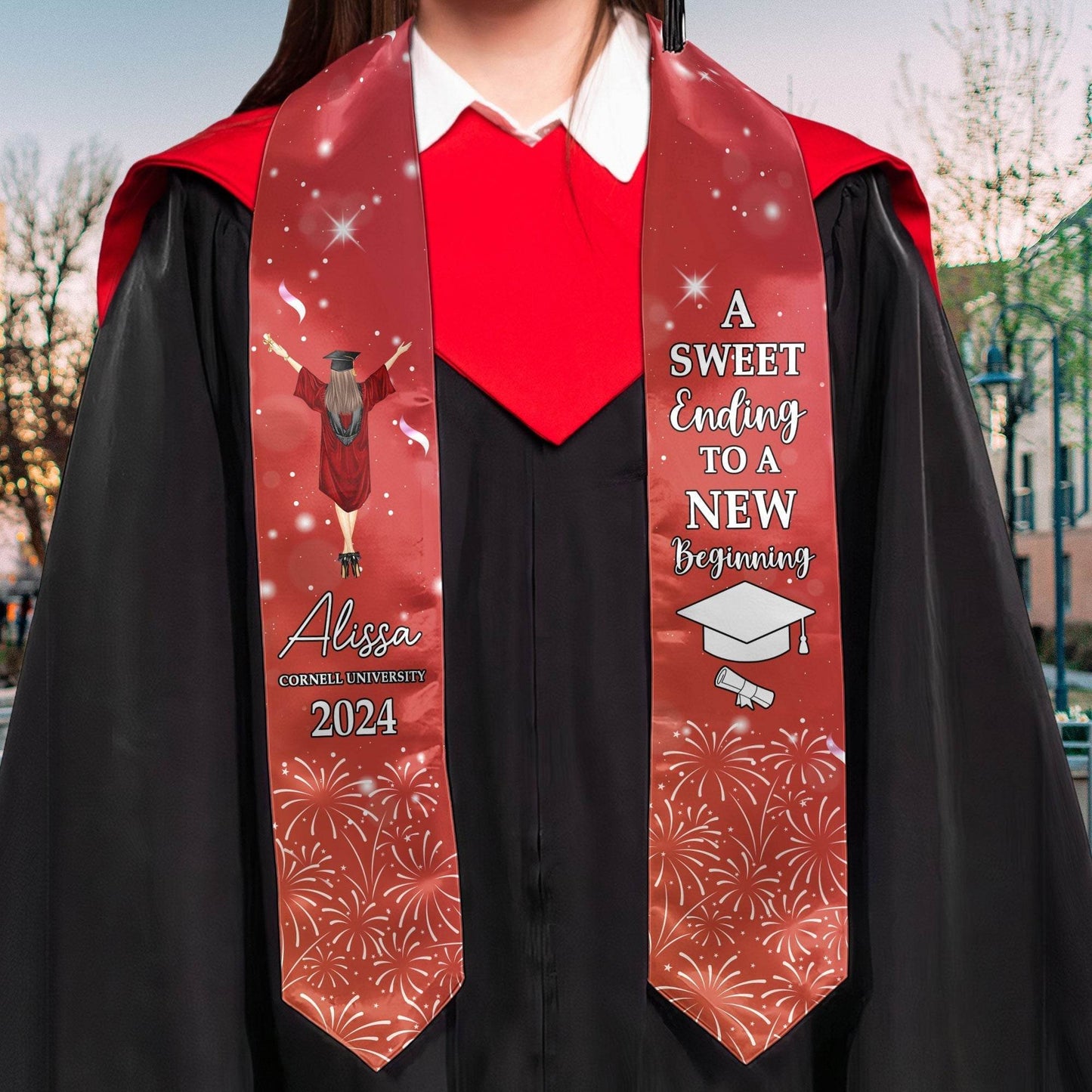 Personalized Graduation Stole - Concordia Style Boutique