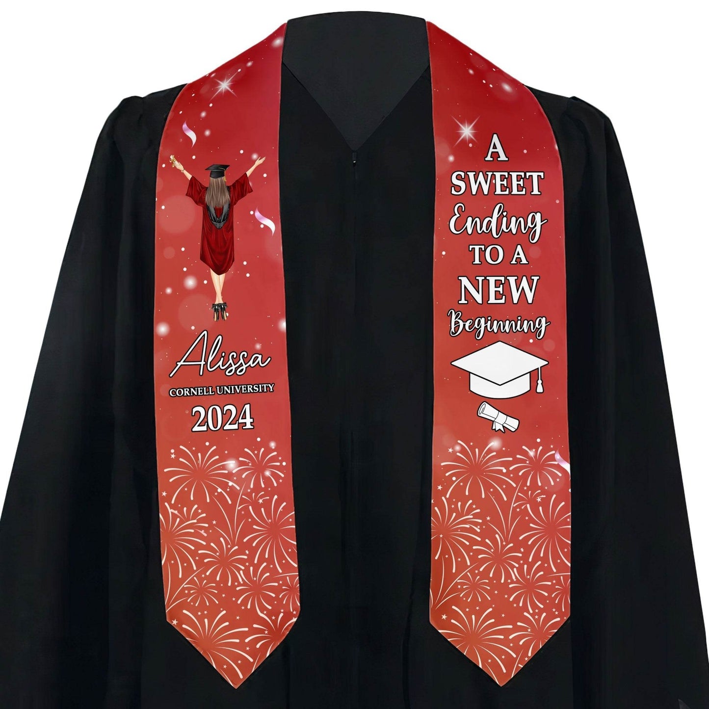 Personalized Graduation Stole - Concordia Style Boutique