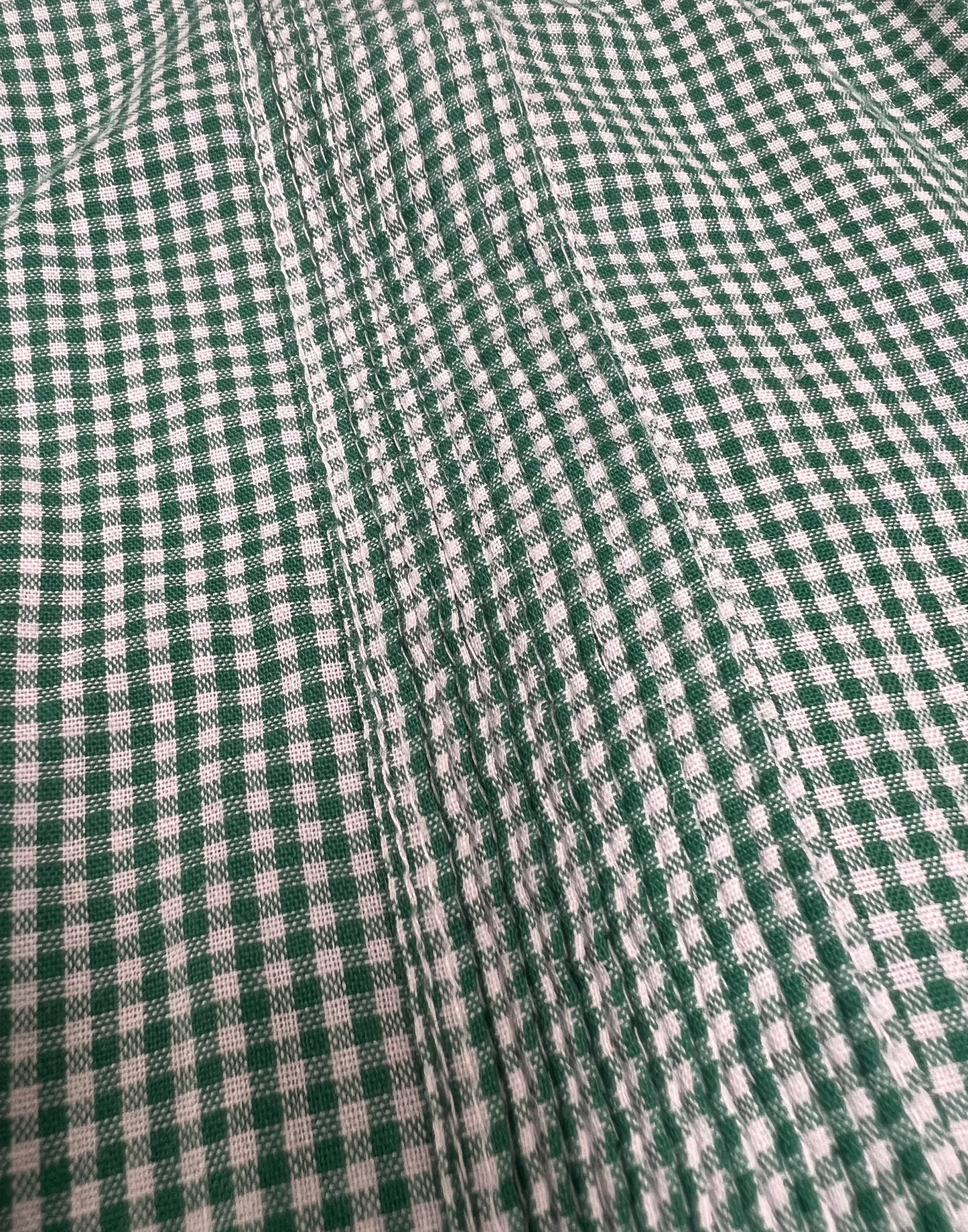 Guayabera - Green Gingham