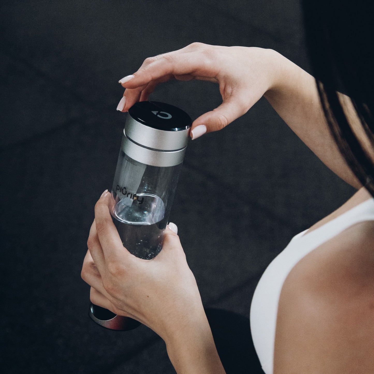 PIURIFY Hydrogenator® Bottle - Silver - Concordia Style Boutique