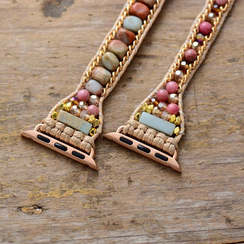 Rhodonite & Jasper Style & Relaxation Apple Watch Band