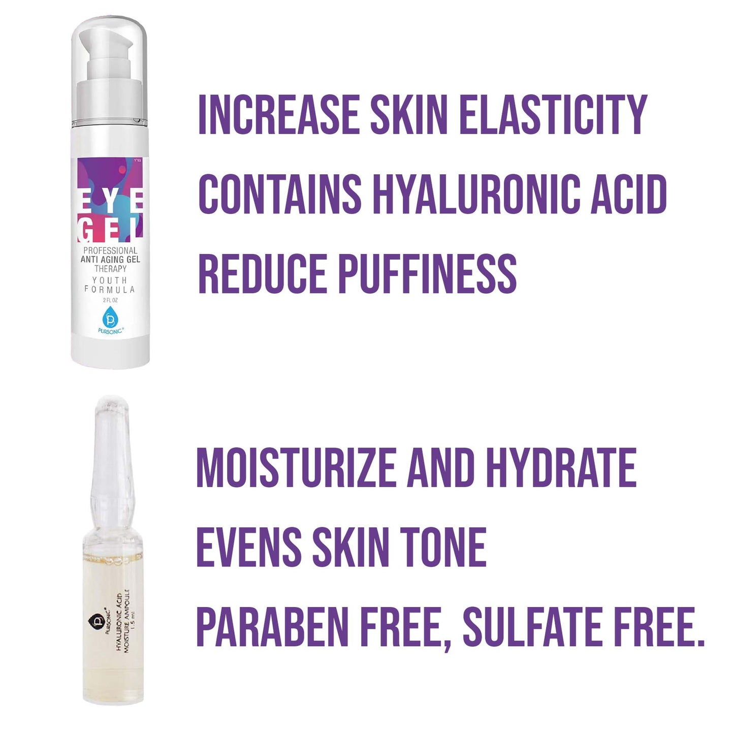 Pursonic Ultimate Skincare Ampoule & Eye Gel Set - Concordia Style Boutique