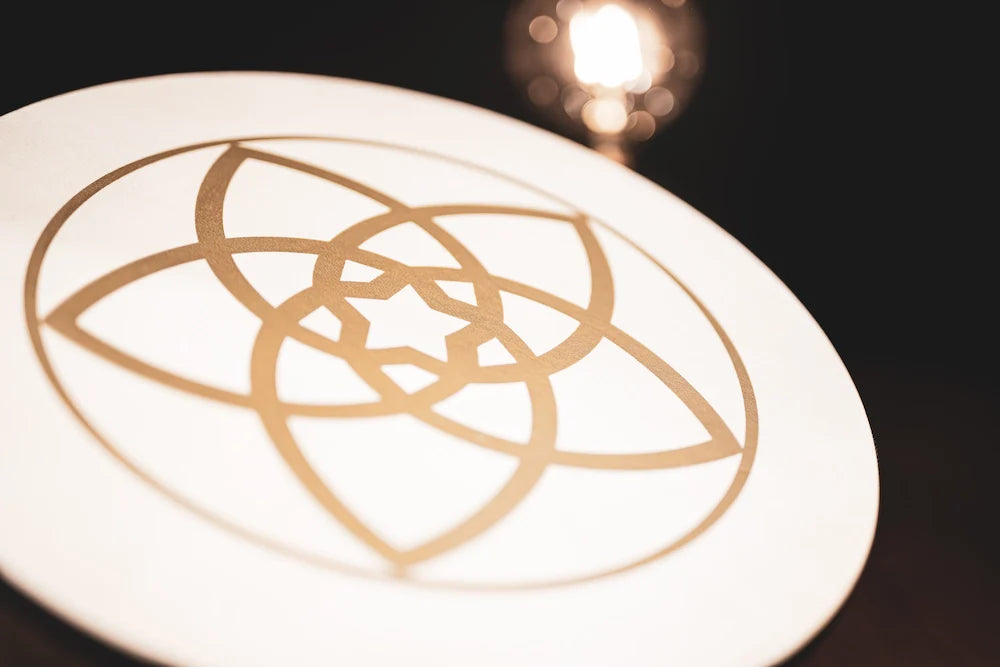 16" Designed Hand Drum, Venus Flower