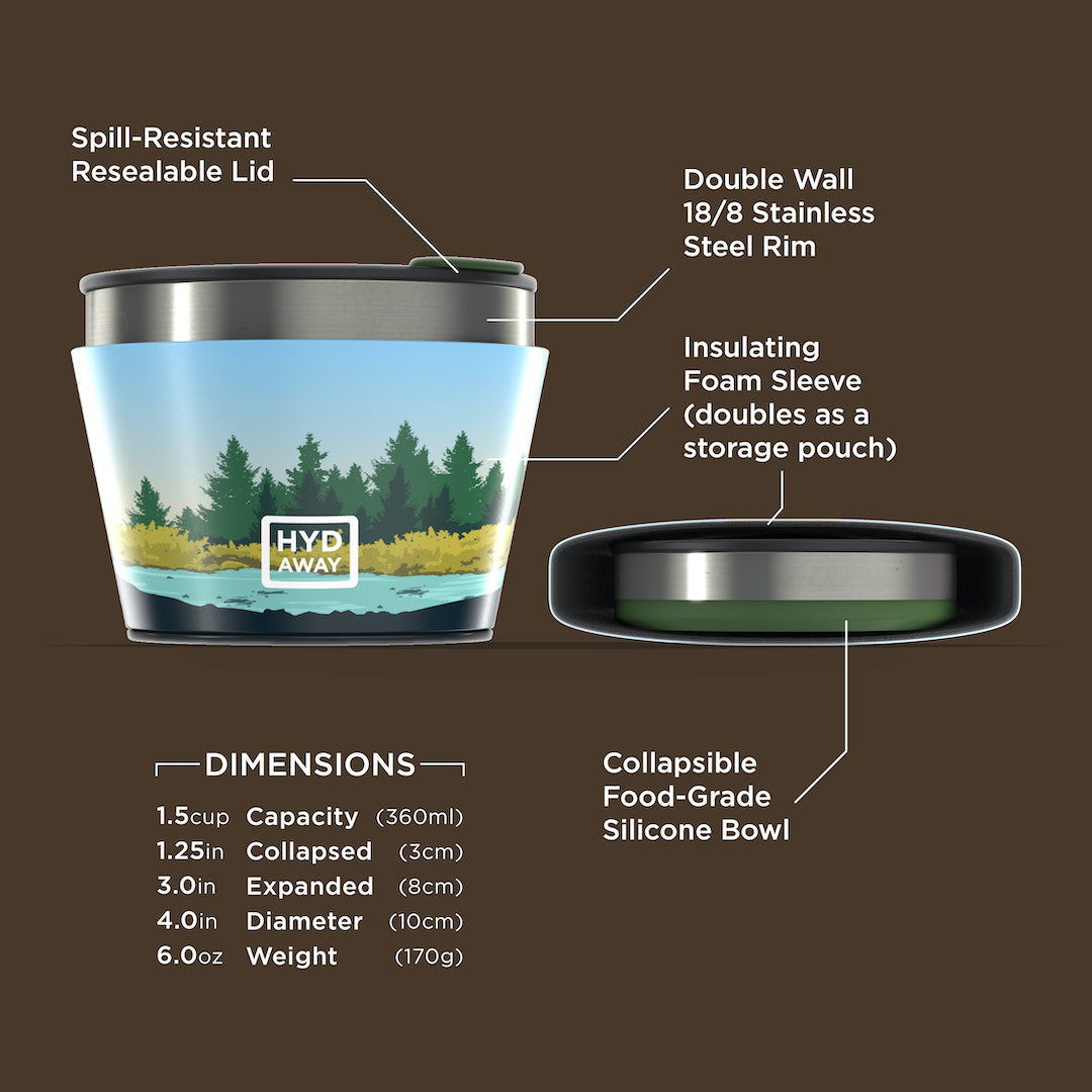 Collapsible Insulated Bowl | 1.5-Cup - Concordia Style Boutique