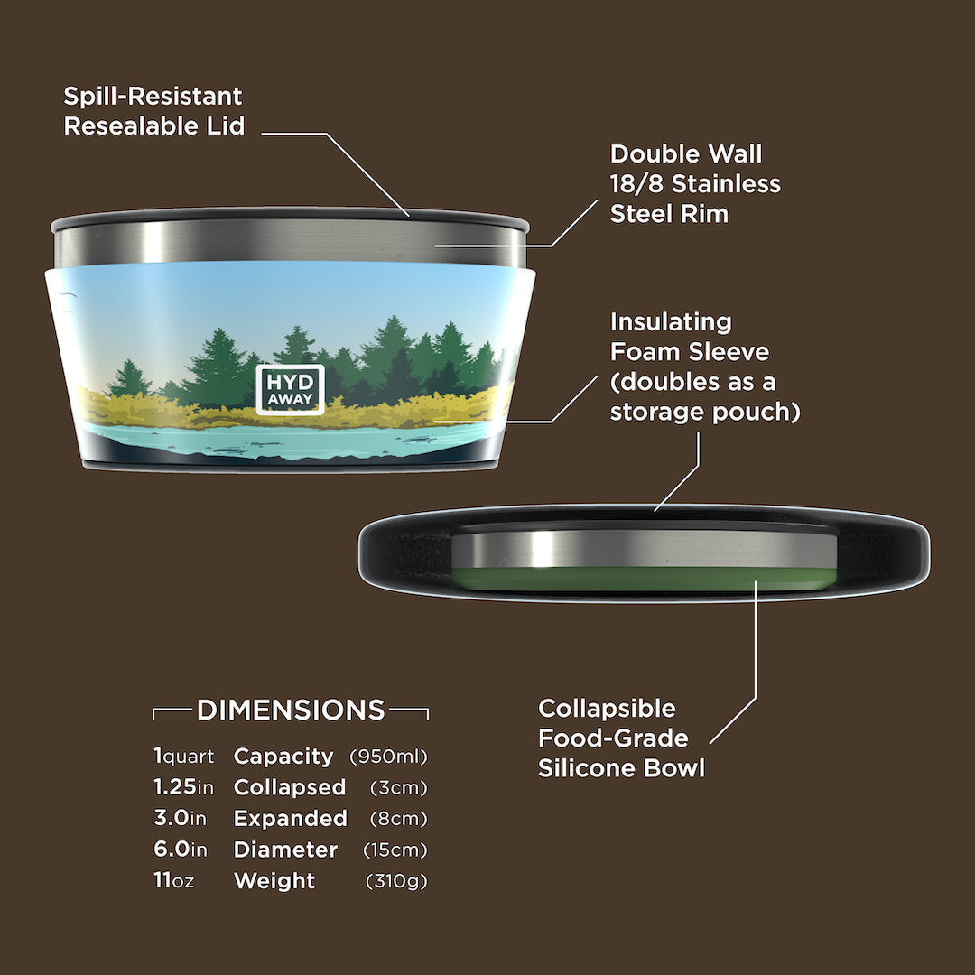 Collapsible Insulated Bowl | 1-Quart - Concordia Style Boutique