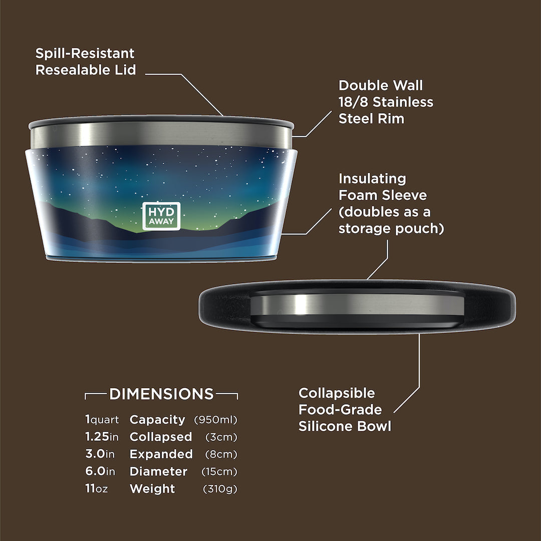Collapsible Insulated Bowl | 1-Quart - Concordia Style Boutique