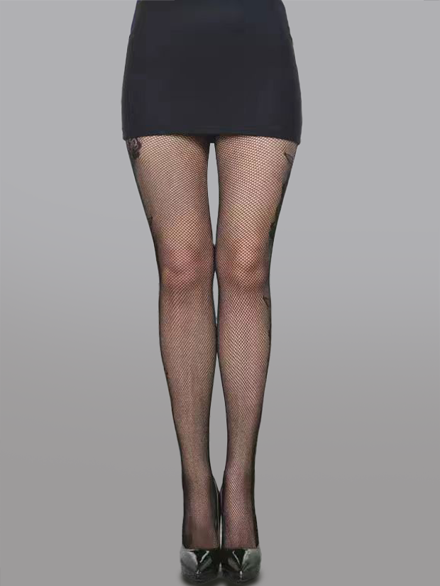 Elegant Rose Embroidered Tights - Concordia Style Boutique