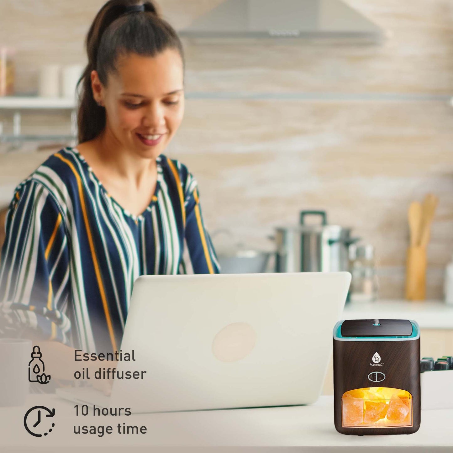 Pursonic At-Home Spa Essentials: Coffee Scrub, Himalayan Salt Lamp Diffuser, Massage Gun, Bath Bombs, & More - Concordia Style Boutique