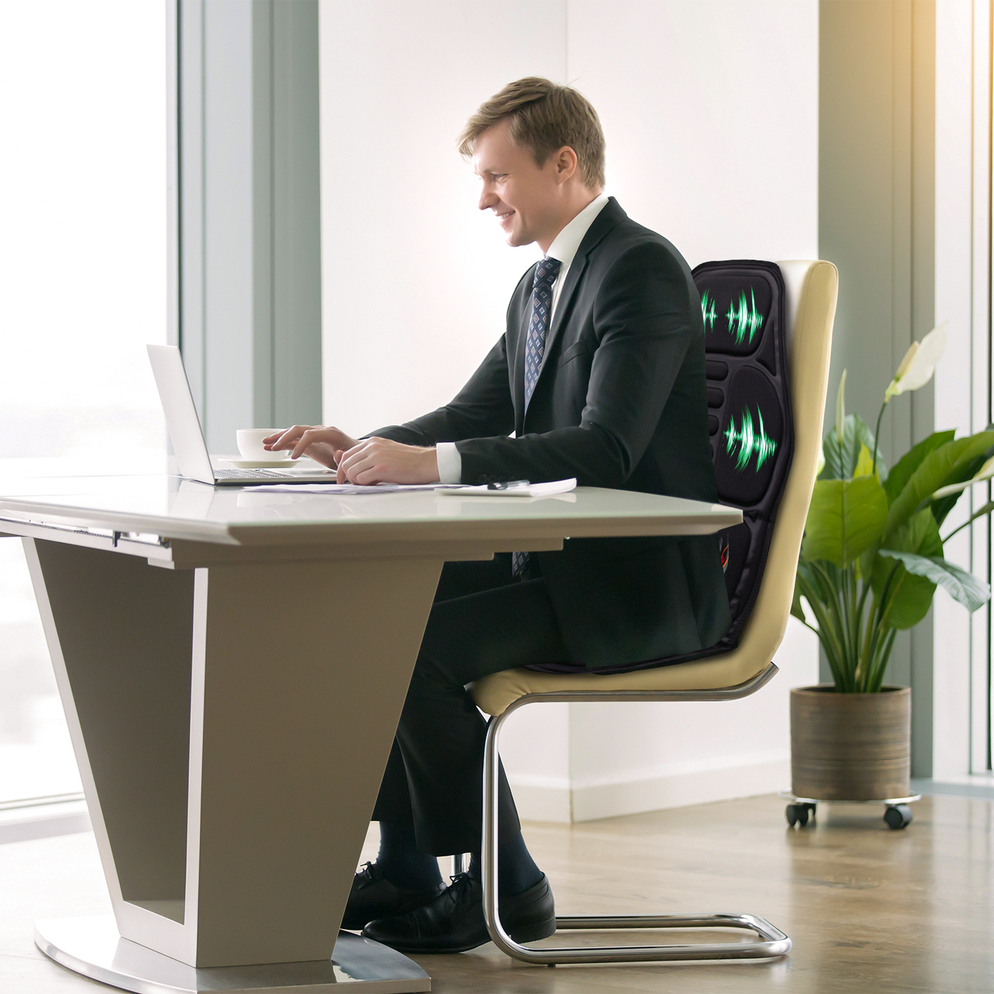 Pursonic Chair Cushion With Heat and Vibration - Concordia Style Boutique