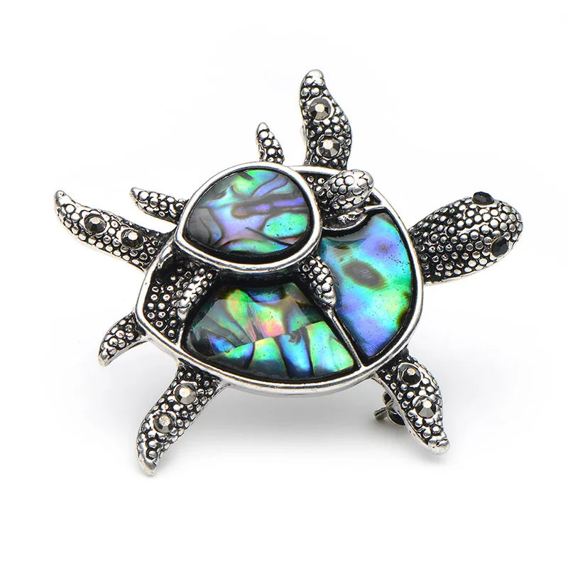 Turtle Brooch Pins for Women and Men - Alloy Animal Brooch for Suits, Sweaters, Hats, Scarves
