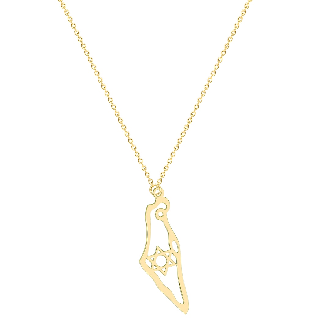 Map of Israel Necklace