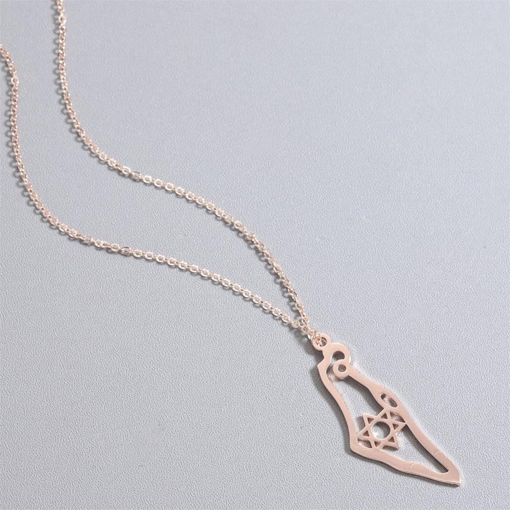 Map of Israel Necklace