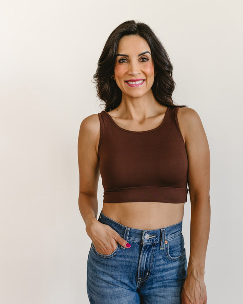 Classic Wide Strap Tank Halftee - Concordia Style Boutique