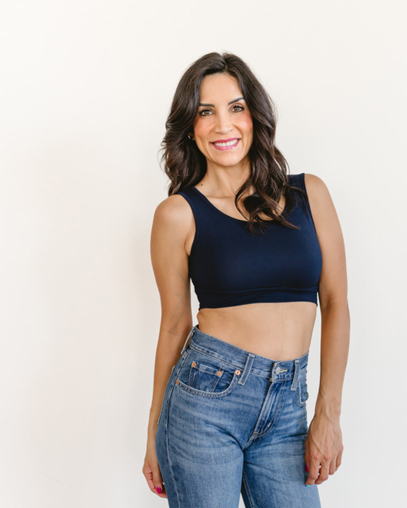 Classic Wide Strap Tank Halftee - Concordia Style Boutique