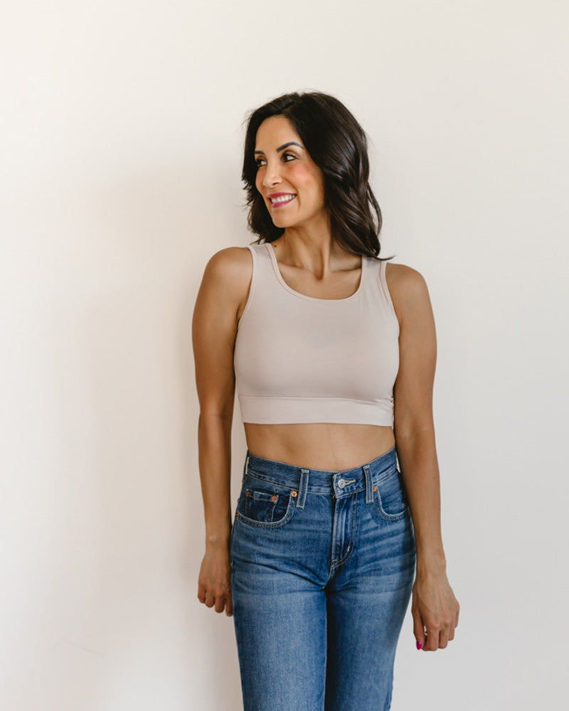 Classic Wide Strap Tank Halftee - Concordia Style Boutique