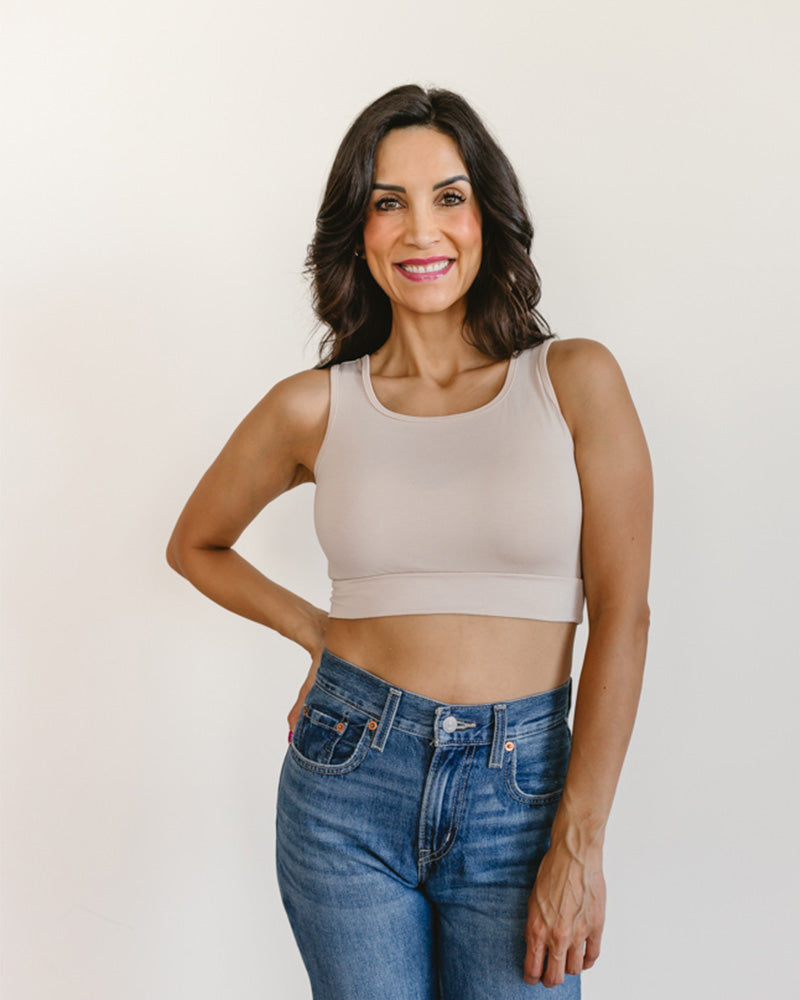 Classic Wide Strap Tank Halftee - Concordia Style Boutique