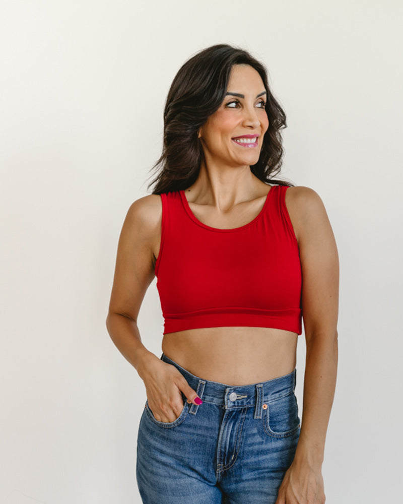 Classic Wide Strap Tank Halftee - Concordia Style Boutique
