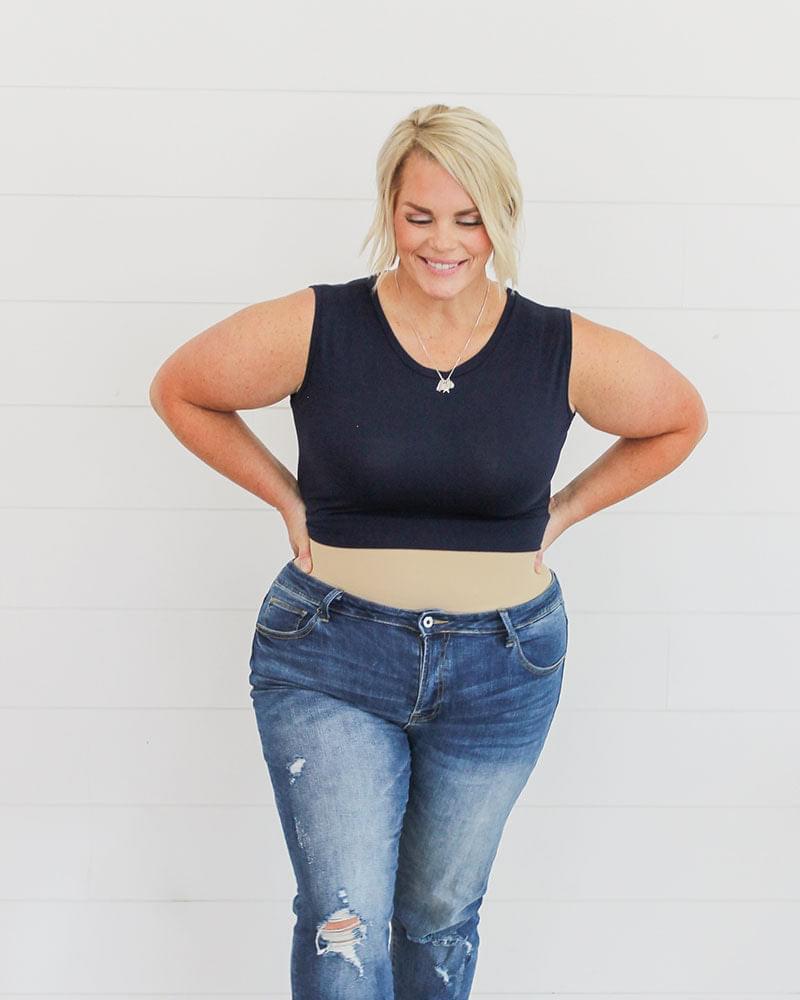 Crew Neck Tank Halftee - Concordia Style Boutique