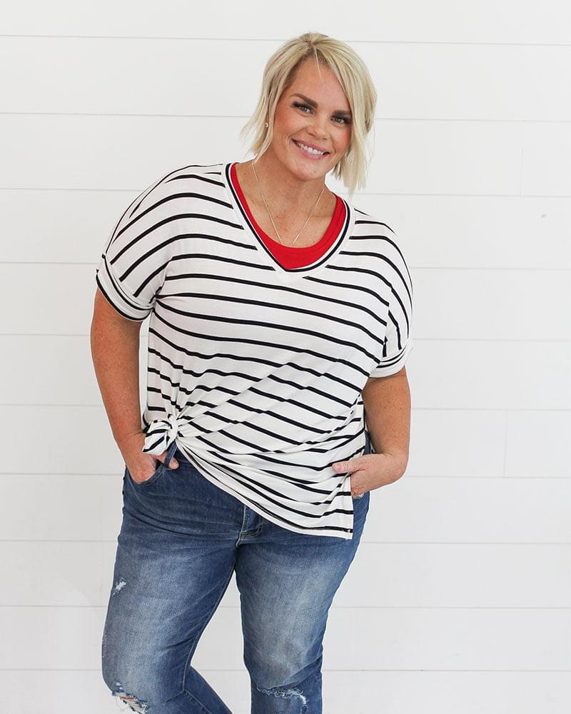Crew Neck Tank Halftee - Concordia Style Boutique