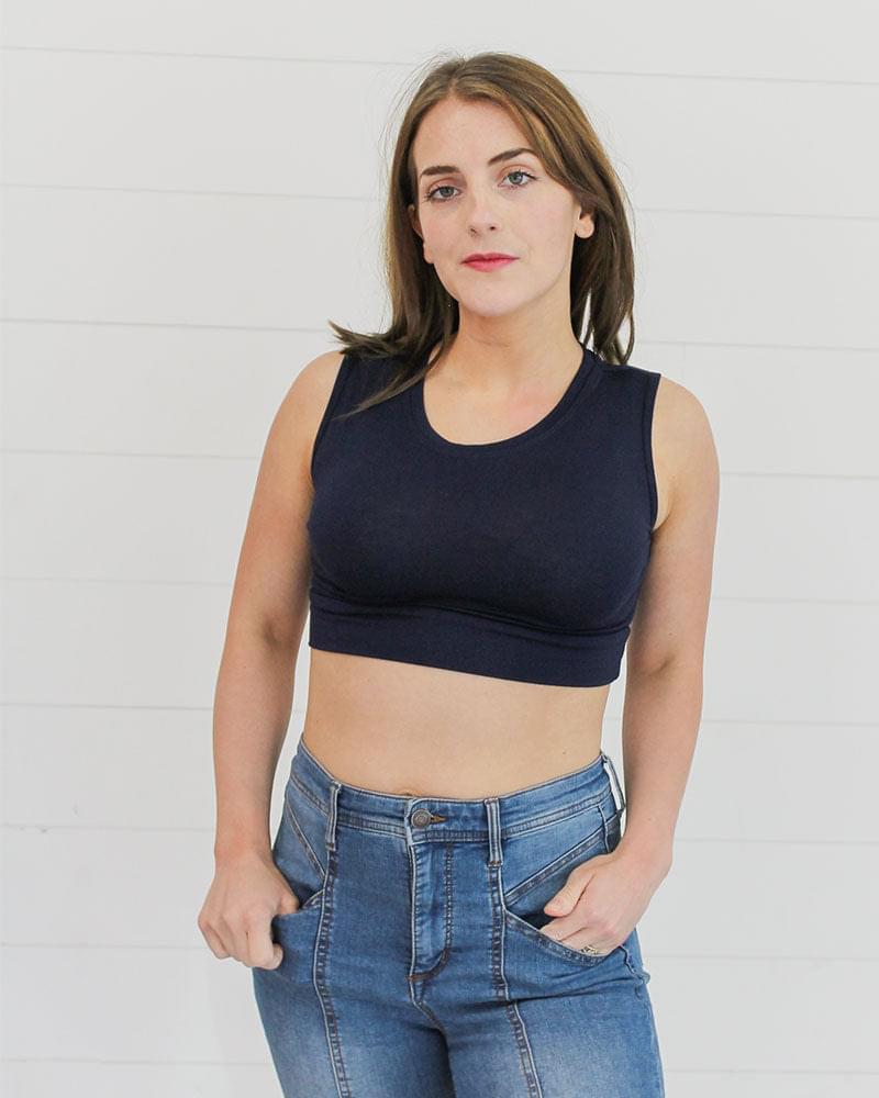 Crew Neck Tank Halftee - Concordia Style Boutique