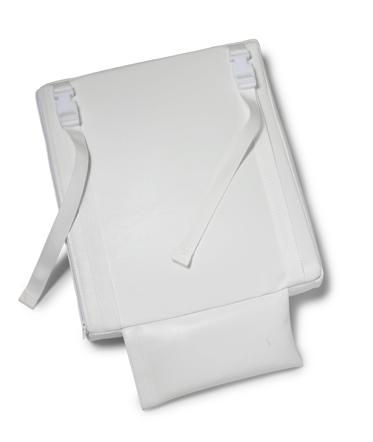 White Wedding Vinyl / Sparkle Grey Logo - US-made Hüga heated cushions are the longest-lasting, highest quality, most durable heated cushions you can buy!