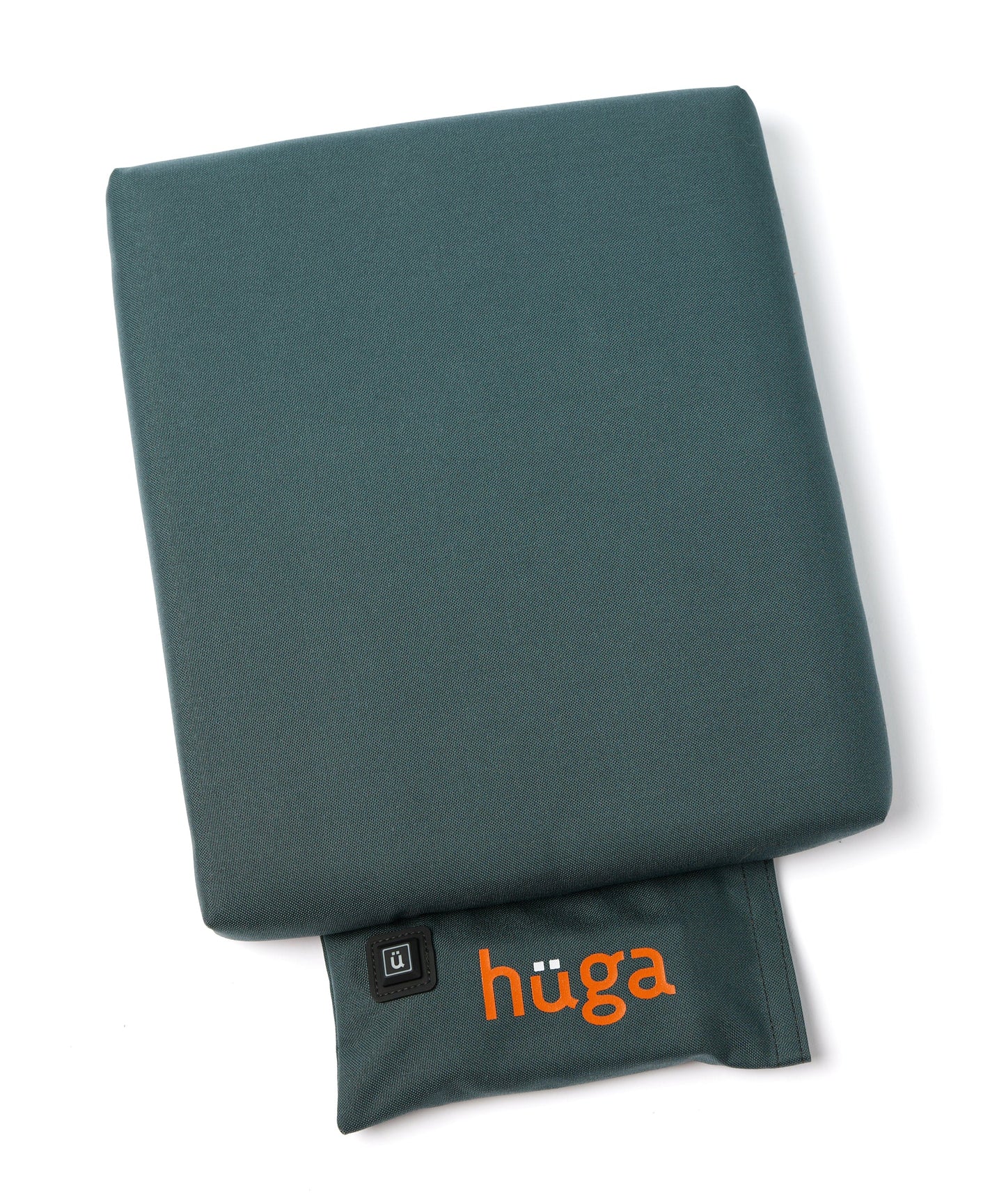 Steel Grey Cordura® / Orange Logo - US-made Hüga heated cushions are the longest-lasting, highest quality, most durable heated cushions you can buy!