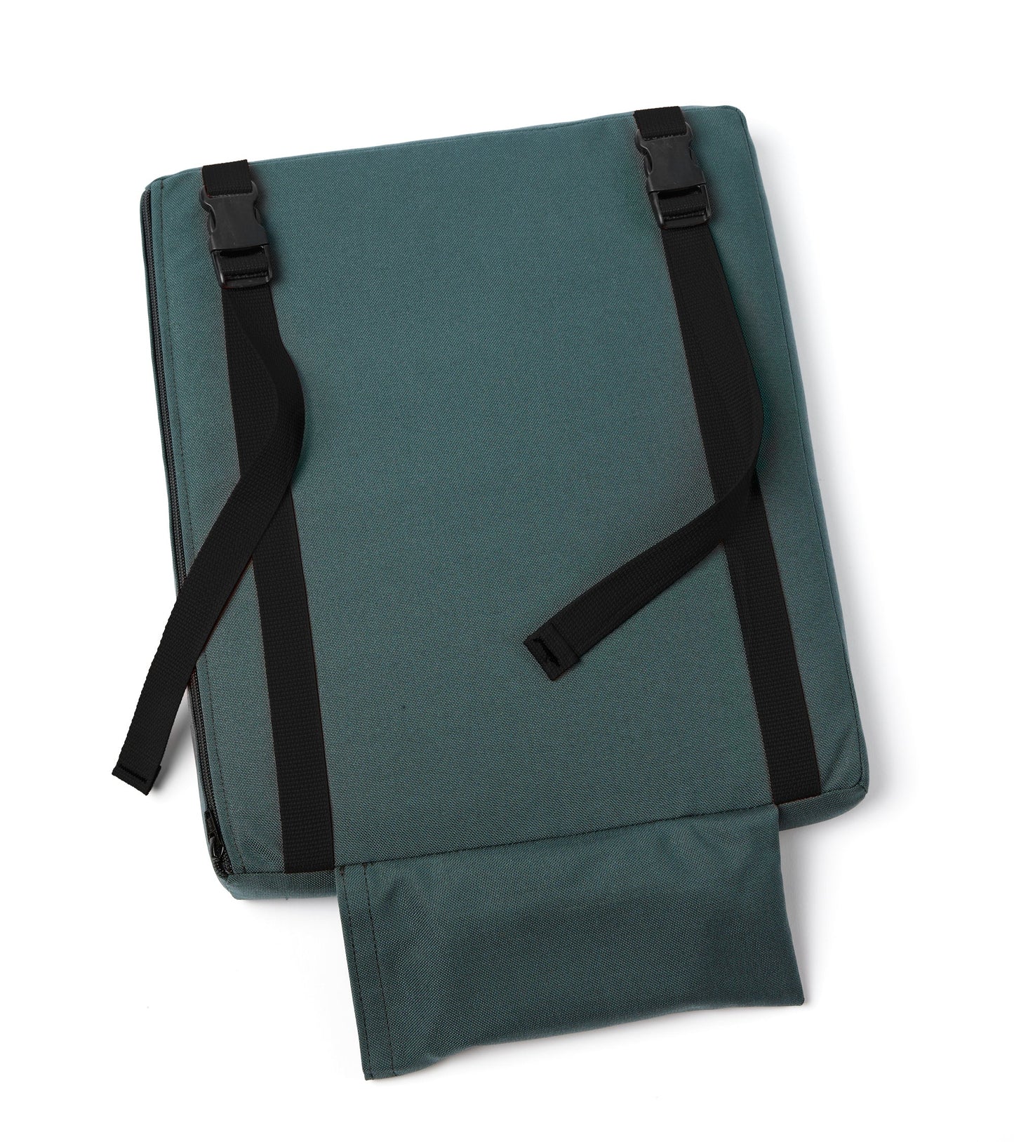 Steel Grey Cordura® / White Logo - US-made Hüga heated cushions are the longest-lasting, highest quality, most durable heated cushions you can buy!