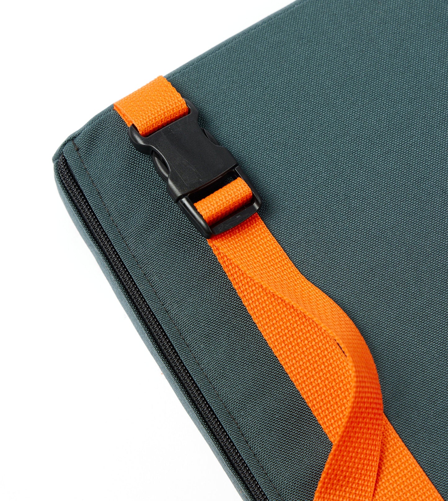 Steel Grey Cordura® / Orange Logo - US-made Hüga heated cushions are the longest-lasting, highest quality, most durable heated cushions you can buy!