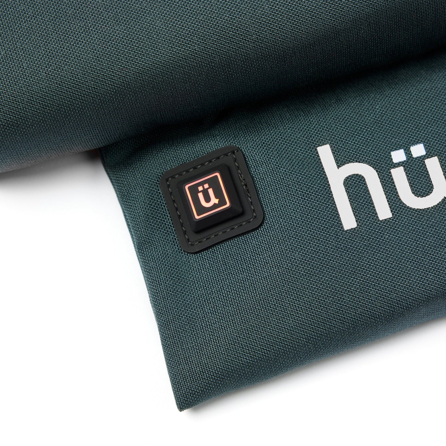 Steel Grey Cordura® / White Logo - US-made Hüga heated cushions are the longest-lasting, highest quality, most durable heated cushions you can buy!