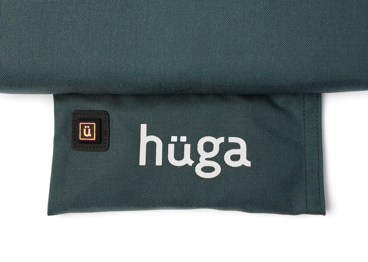 Steel Grey Cordura® / White Logo - US-made Hüga heated cushions are the longest-lasting, highest quality, most durable heated cushions you can buy!