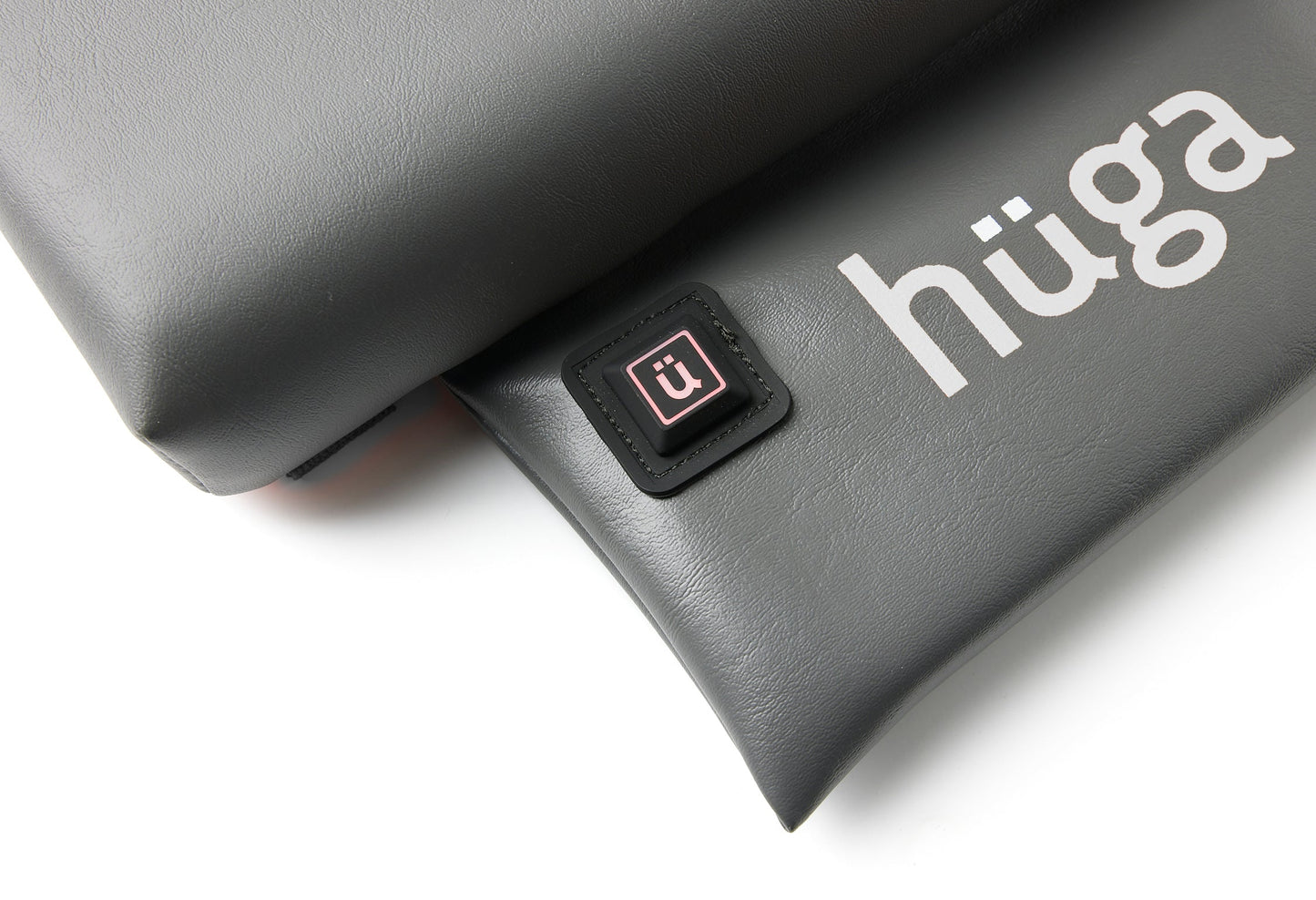 Anchor Grey Vinyl / White Logo - US-made Hüga heated cushions are the longest-lasting, highest quality, most durable heated cushions you can buy!