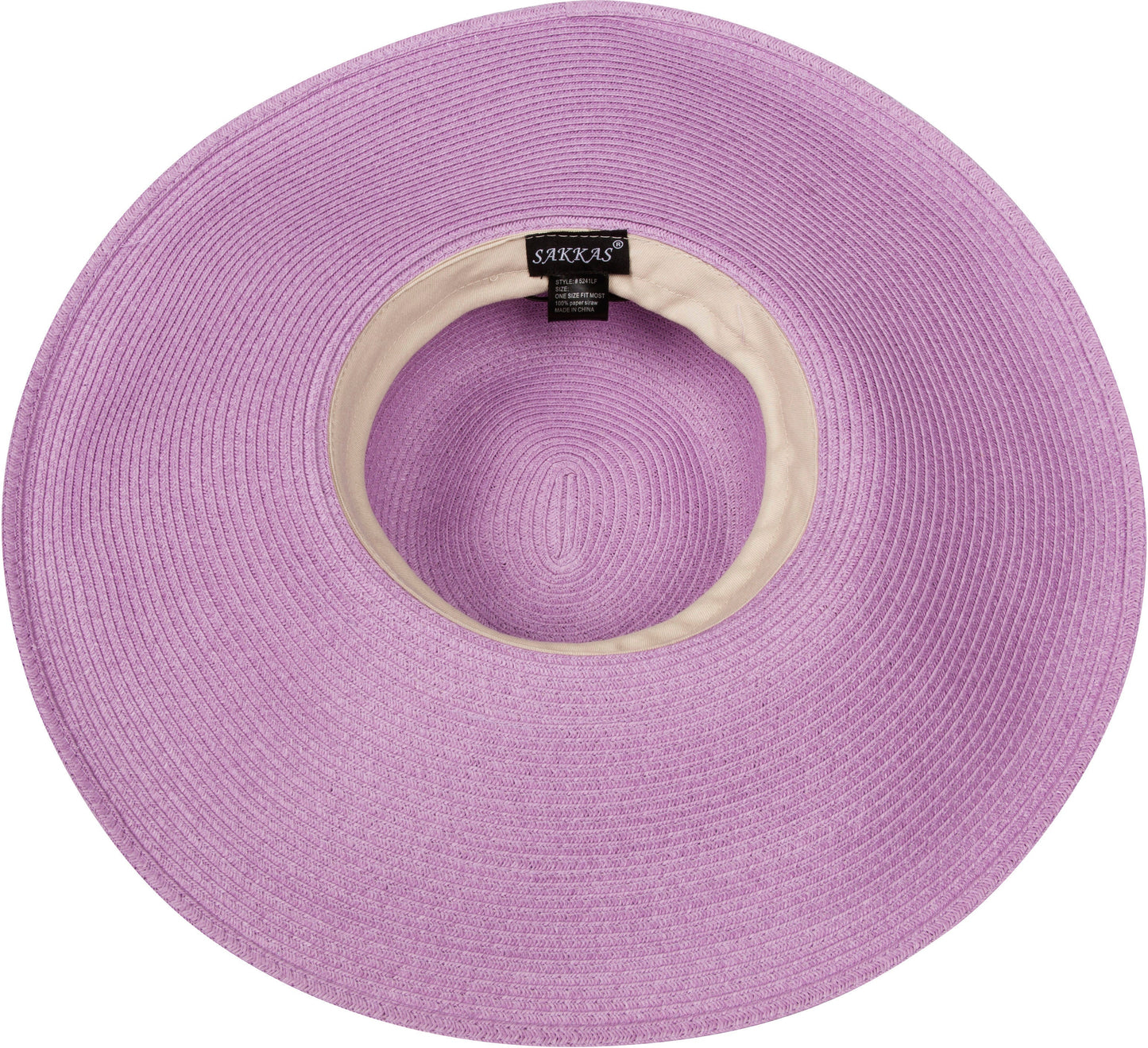 Sakkas Bella UPF 50+ 100% Paper Straw Flower Accent Wide Brim Floppy Hat - Concordia Style Boutique