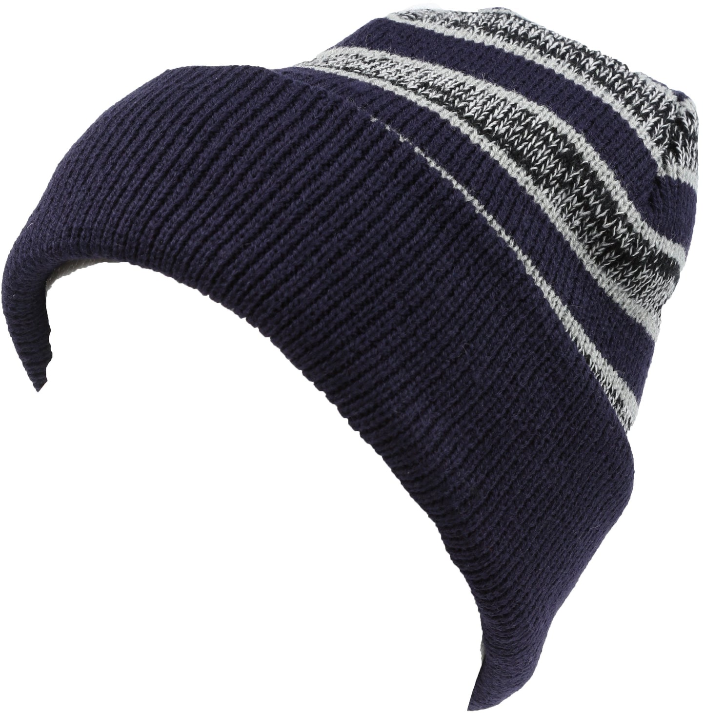 Sakkas Cabbey Mid Weight Striped Multi Colored Ribbed Knit Unisex Beanie Hat - Concordia Style Boutique