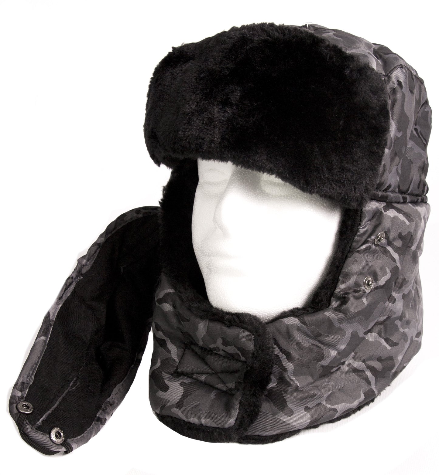Sakkas Alex Unisex Ushanka Faux Fur Windproof Trapper Aviator Hat Removable Mask - Concordia Style Boutique