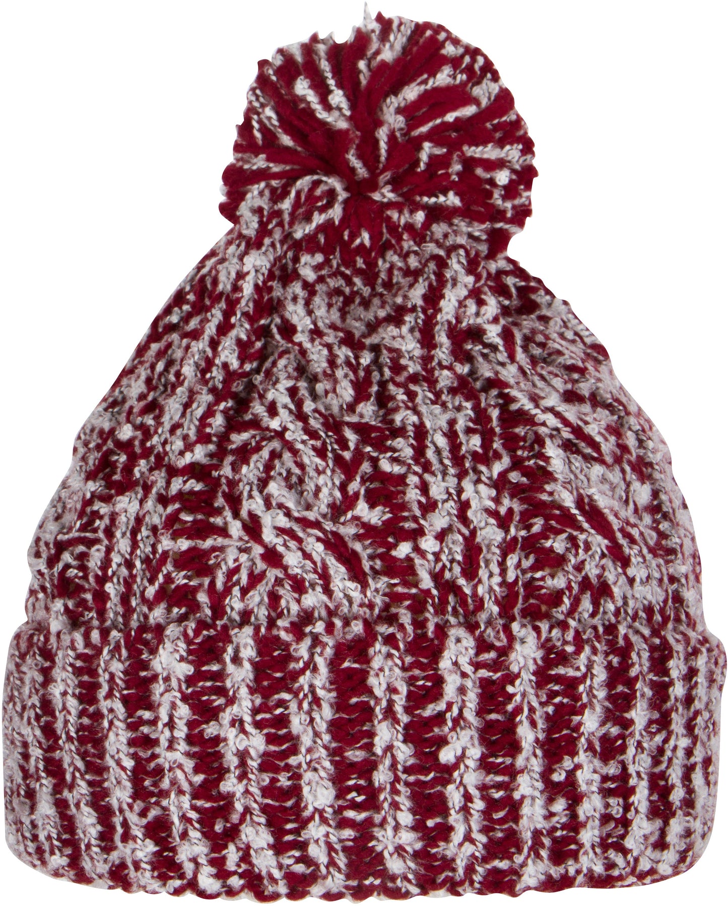 Sakkas Greer Unisex Heathered Textured Knit Pom Pom Beanie Hat - Concordia Style Boutique