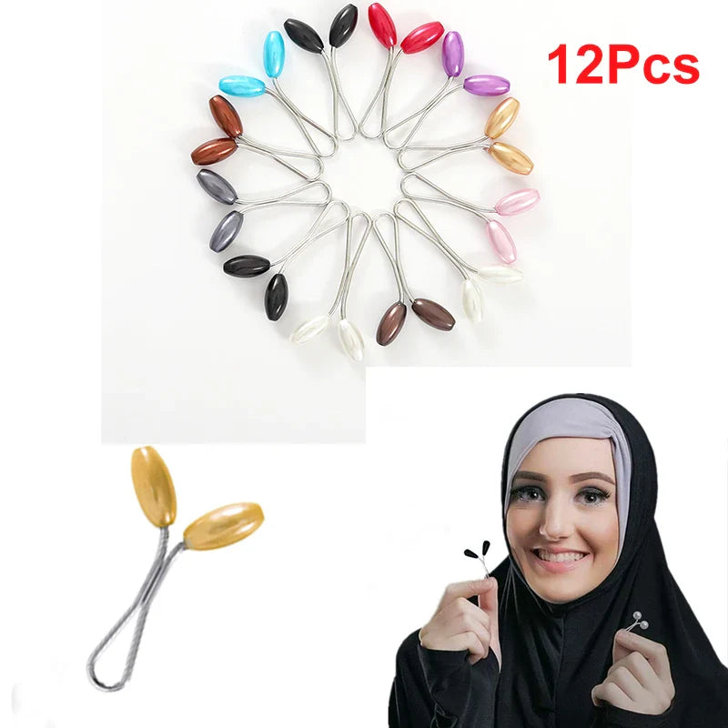 Oval Hijab Pins Scarf Clips Shawl Turban Jewelry Accessories Wholesale
