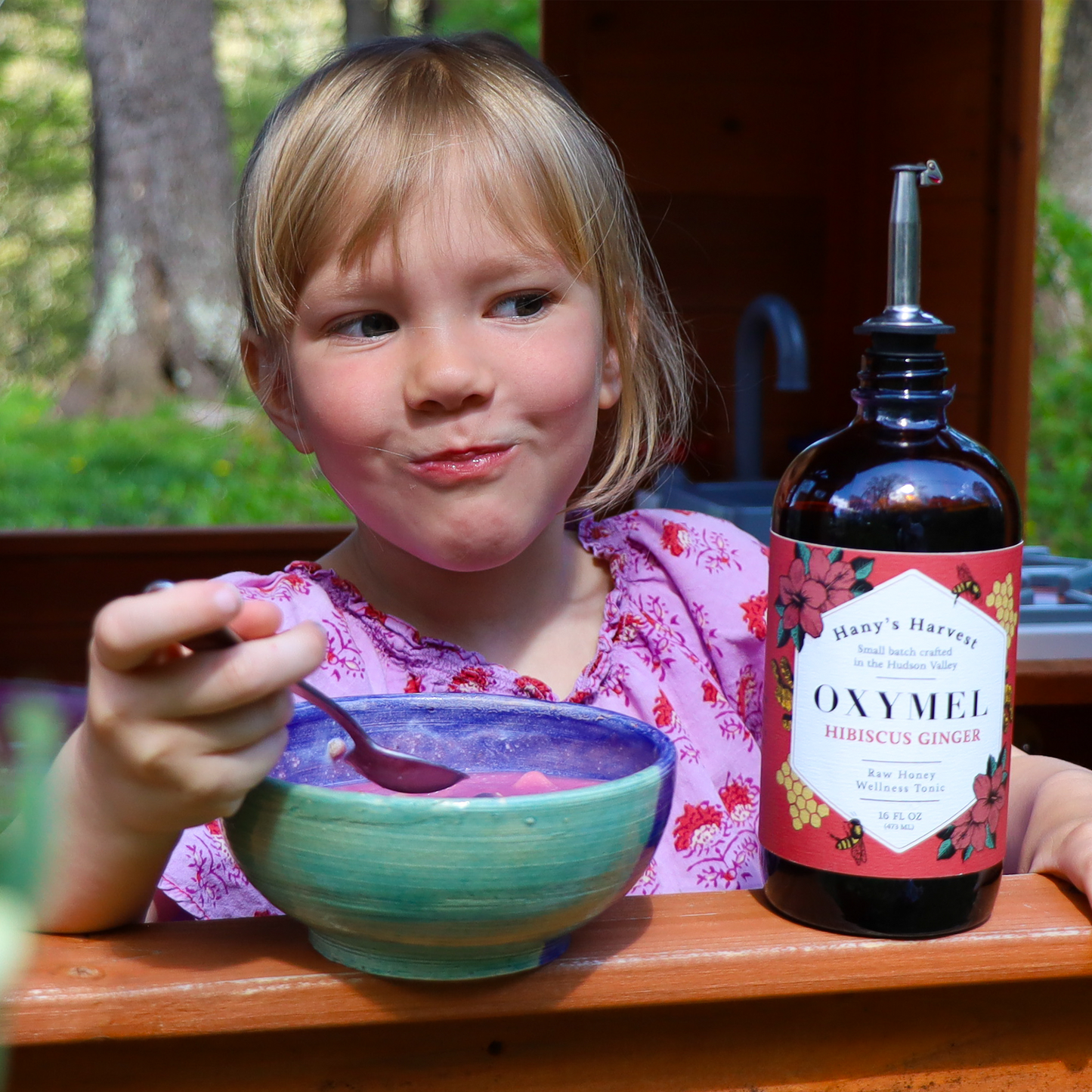 Hibiscus Ginger Herbal Syrup (Oxymel) - Concordia Style Boutique