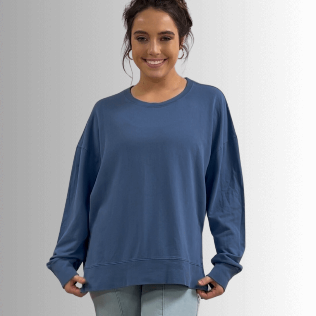 Tessa Lightweight French Terry Sweatshirt - Concordia Style Boutique