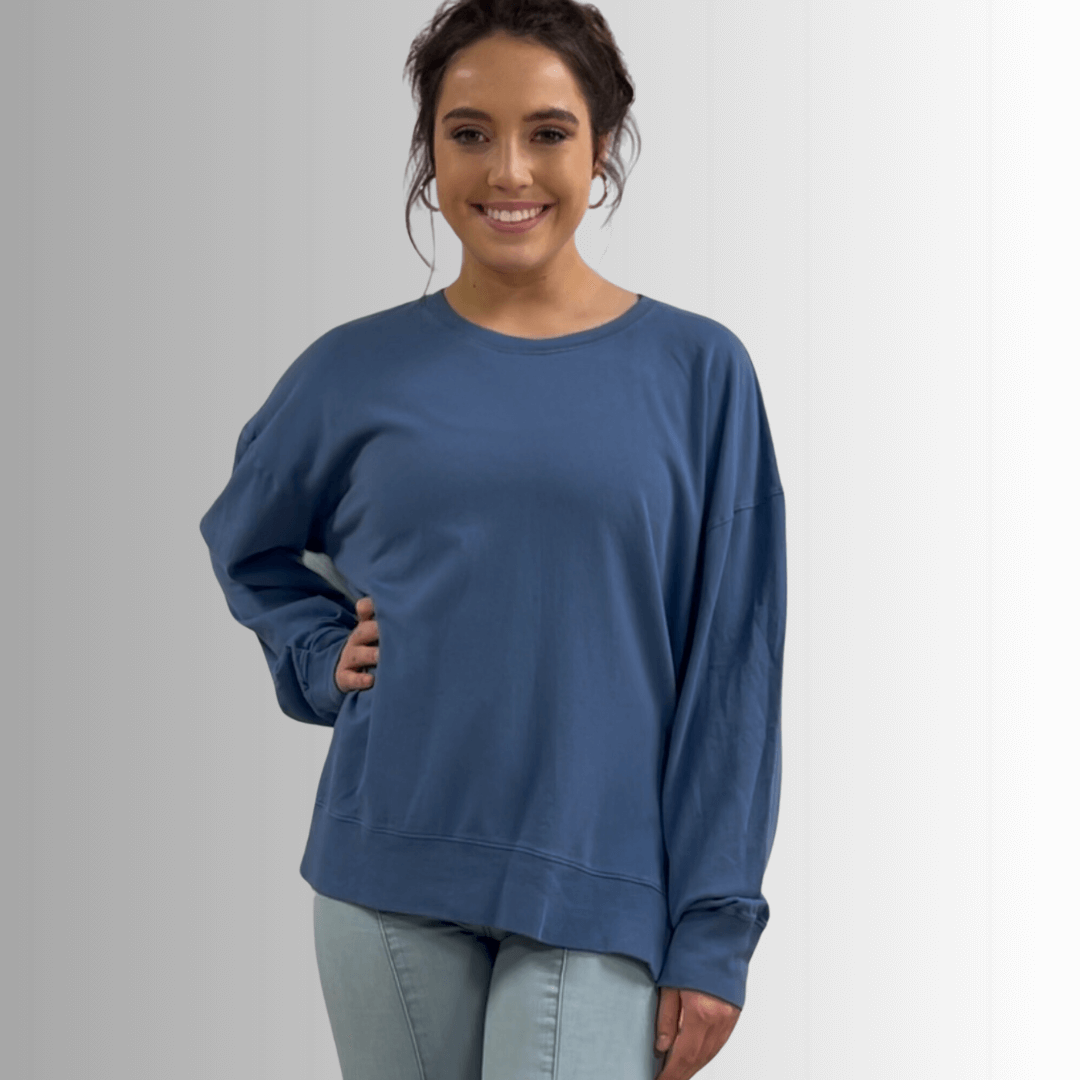 Tessa Lightweight French Terry Sweatshirt - Concordia Style Boutique