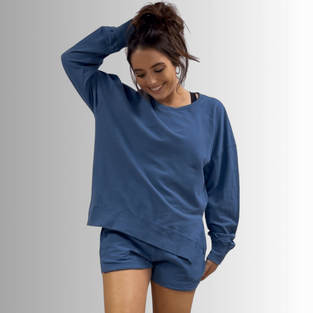 Tessa Lightweight French Terry Sweatshirt - Concordia Style Boutique