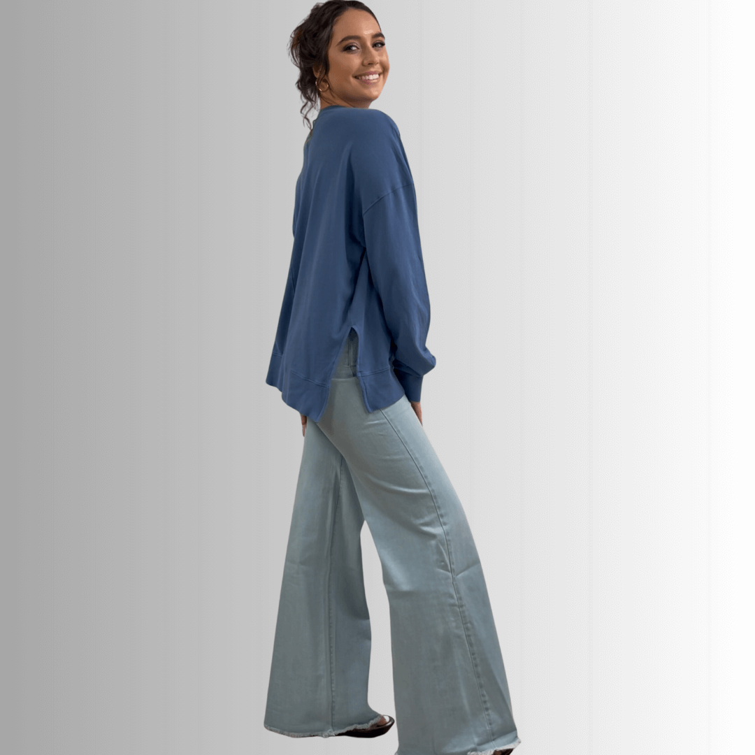 Tessa Lightweight French Terry Sweatshirt - Concordia Style Boutique