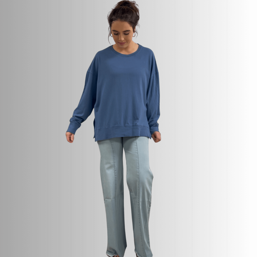 Tessa Lightweight French Terry Sweatshirt - Concordia Style Boutique