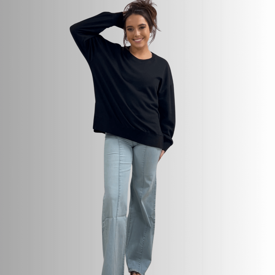 Tessa Lightweight French Terry Sweatshirt - Concordia Style Boutique
