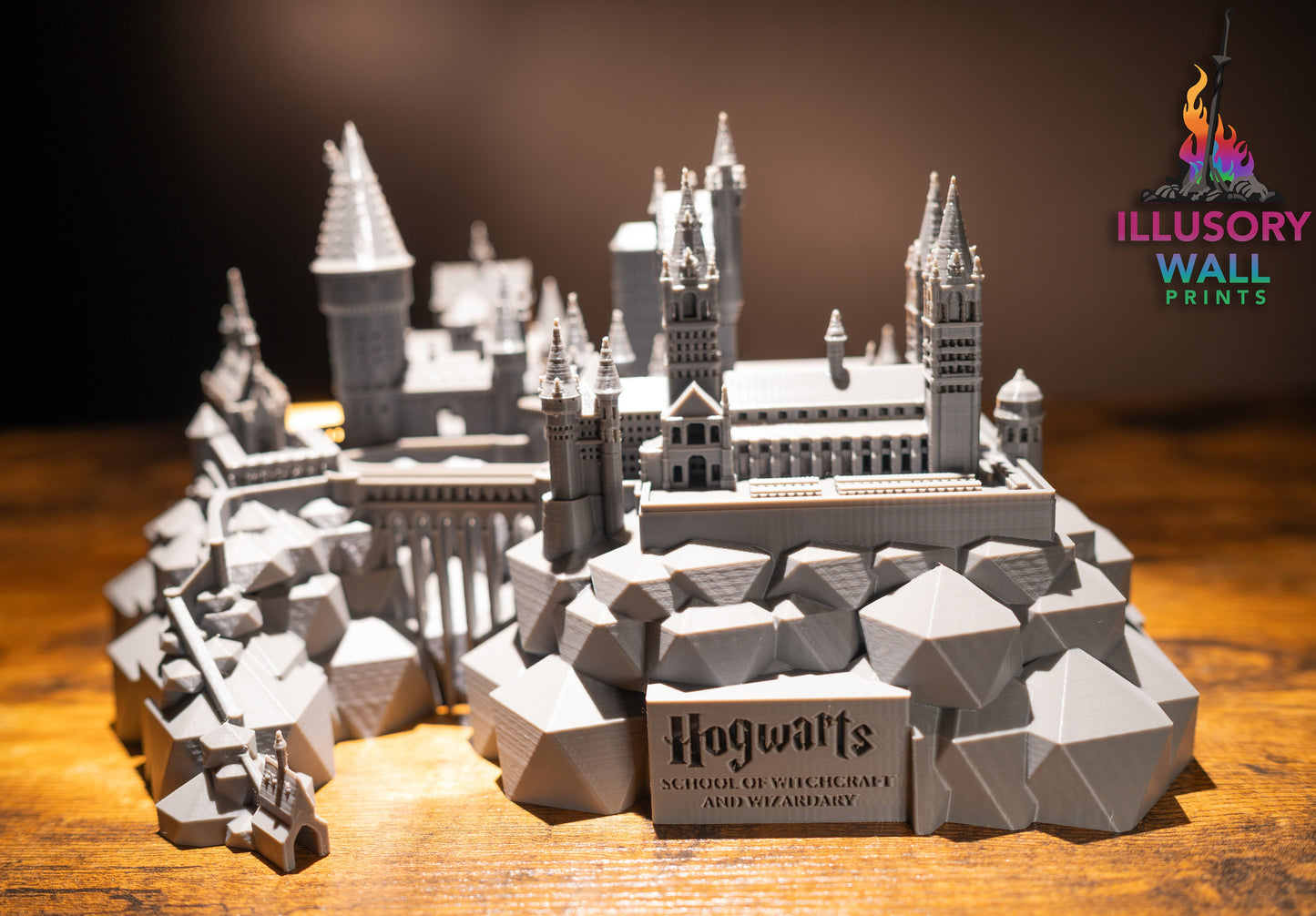 Wizard School Desktop Diorama - 3D Printed Artwork - Concordia Style Boutique