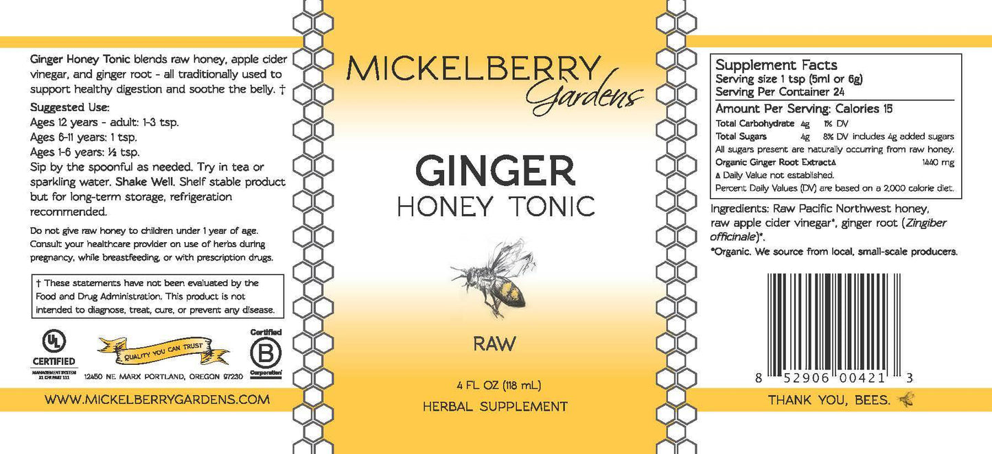 Ginger Honey Tonic - Concordia Style Boutique
