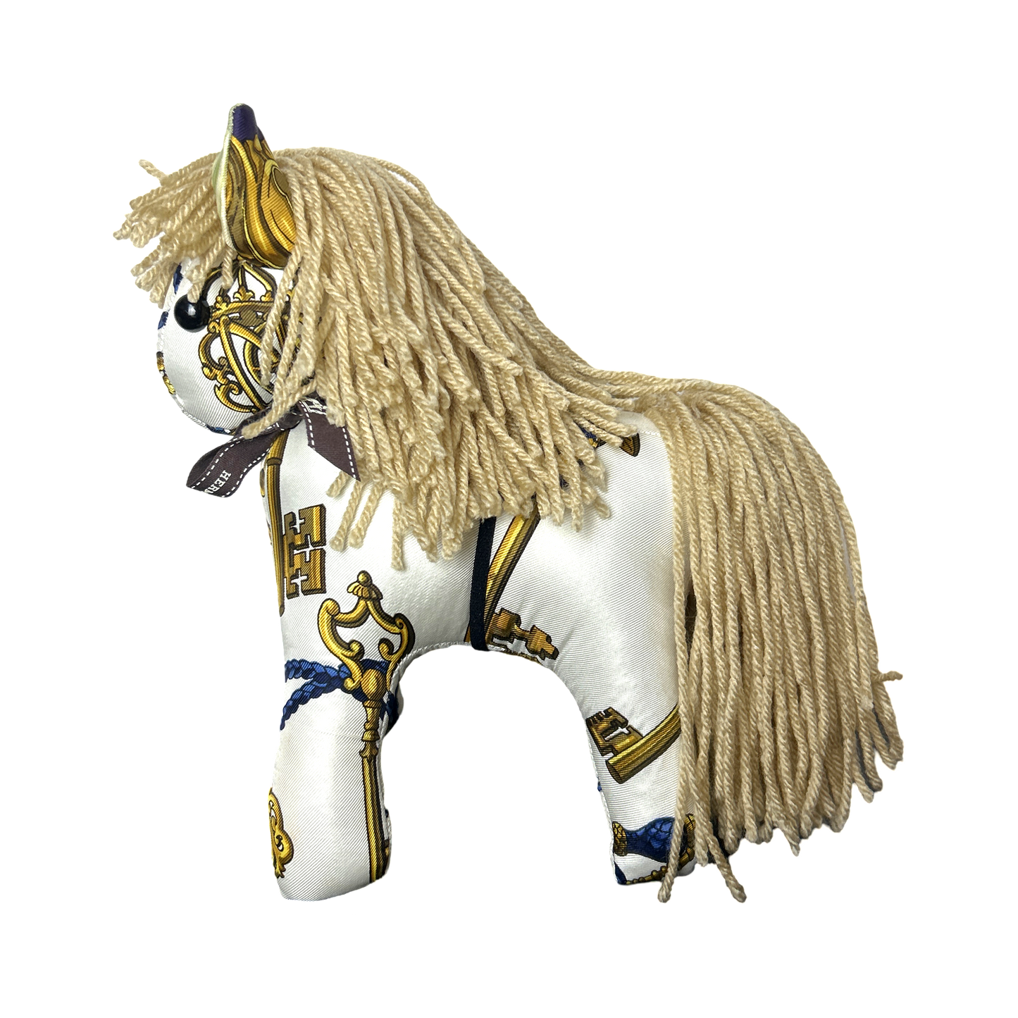 Cles Vintage Silk Scarf Patchwork Pony