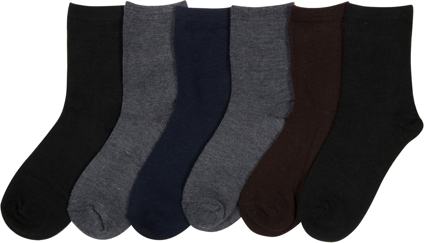 Sakkas Boy's Playful Pattern Assorted Crew Socks 6-Pack - Concordia Style Boutique